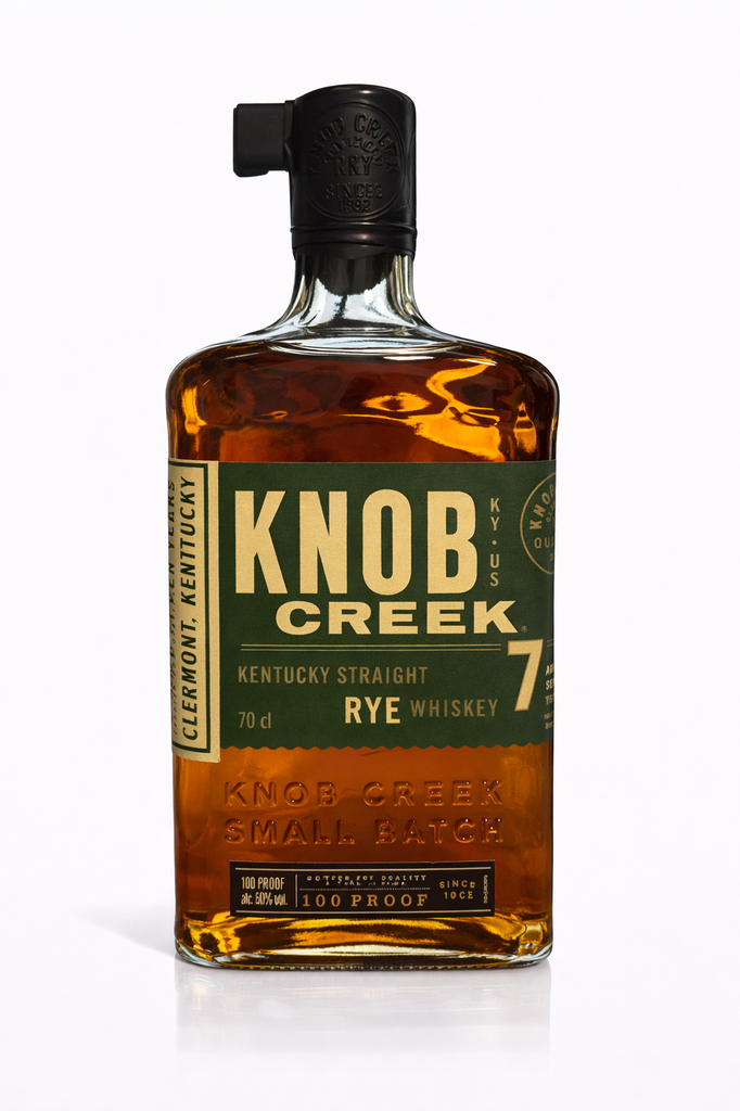 Knob Creek, Kentucky straight Rye, États Unis, 0.70 Bourbon/Rye 50.0°