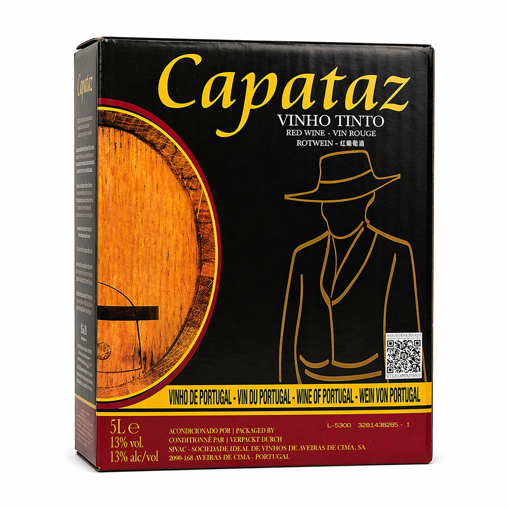 [VPTCAPAXX0202] Capataz, Vinho Tinto BIB 5 litres, Portugal, 5 Rouge