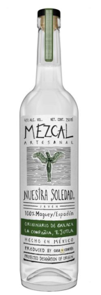 [SMXNUESXX2801] NUESTRA SOLEDAD, 100% Espadin - Santiago de Matatlán, Mexique, 0.70 Tequila/Mezcal 41.0°