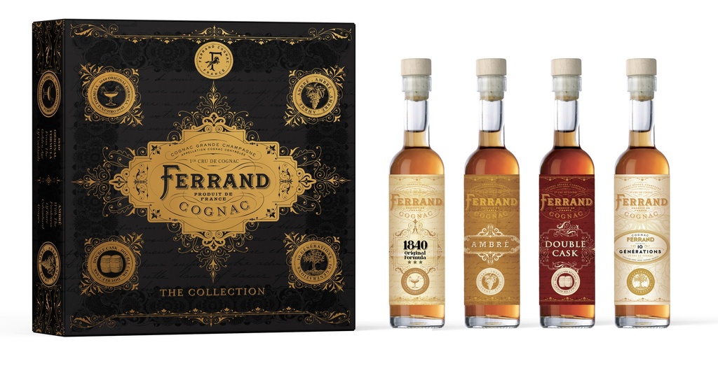 [SFRFERRXX6502] Maison Ferrand, Coffret Expérience 4x10 cl, Cognac, France, 0.1 Brandy/Cognac/Armagnac 43.32°