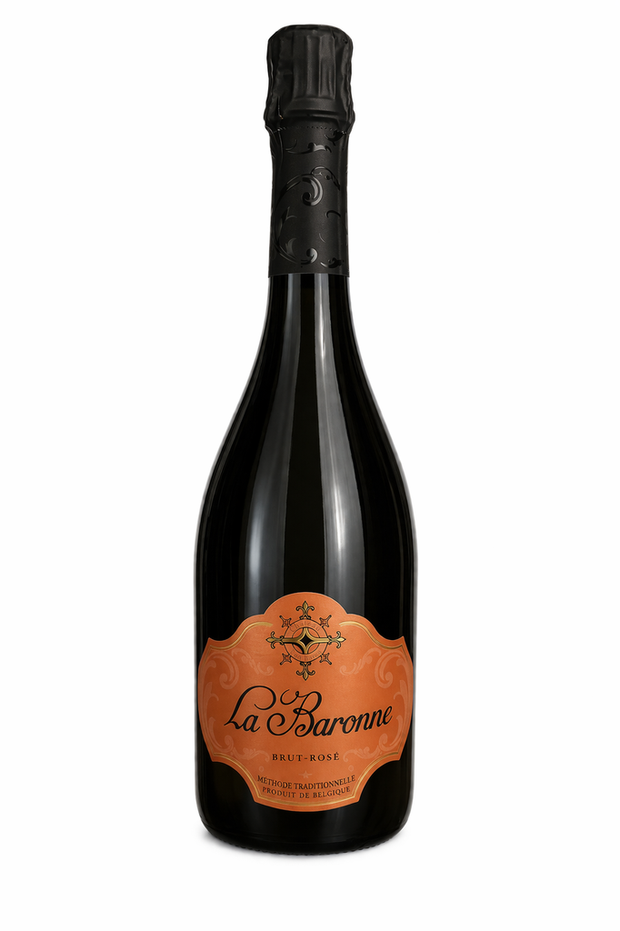 [01BEBON 210501] Château Bon Baron, La Baronne Brut Rosé, 2021, Crémant de Wallonie, Belgique, 0.75 Effervescent