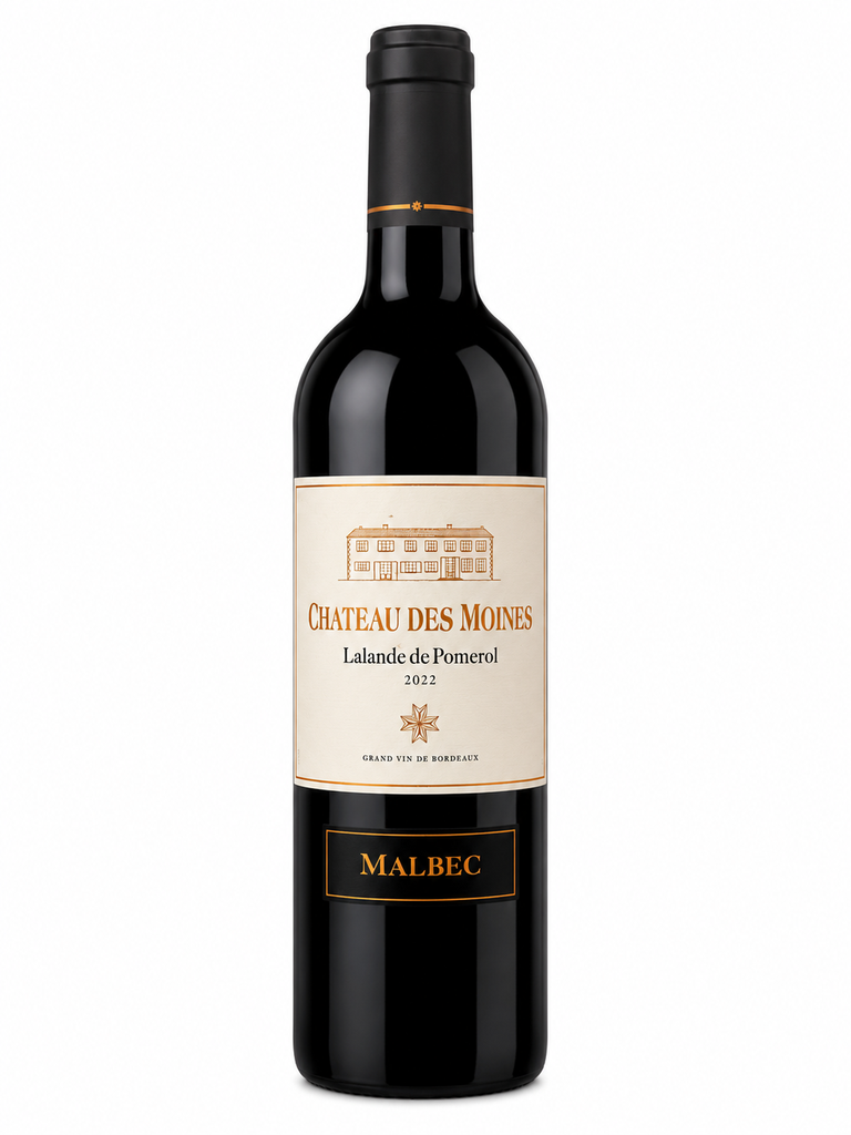 [VFRCHÂT200202] Château des Moines, Malbec Amphora, 2022, Lalande de Pomerol, France, 0.75 Rouge