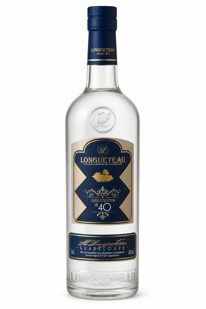 [SGPLONGV.291] Longueteau, Classic Collection - Le 40, N.V., Rhum Blanc, Guadeloupe, 0.70 Rhum/Rum/Ron 40.0°