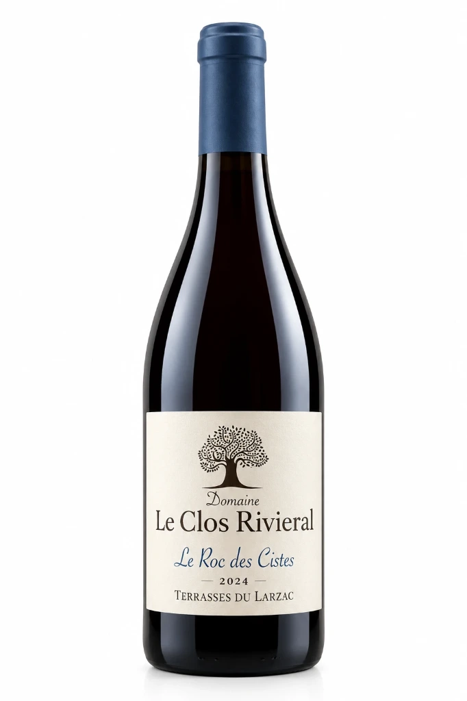 Clos Rivieral, Le Roc des Cistes, 2023, Terrasses du Larzac, France, 0.75 Rouge (copie)