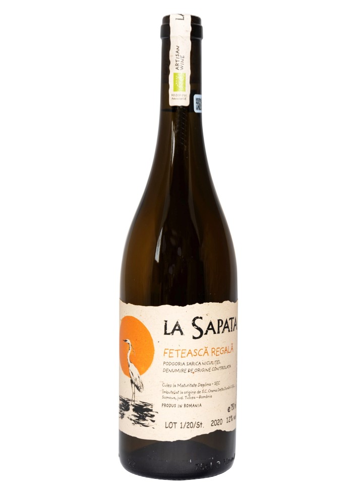 [VROLA S240204] La Sapata, Aligoté Bio, 2024, DOC Podgoria Sarica Niculitel, Roumanie, 0.75 Blanc