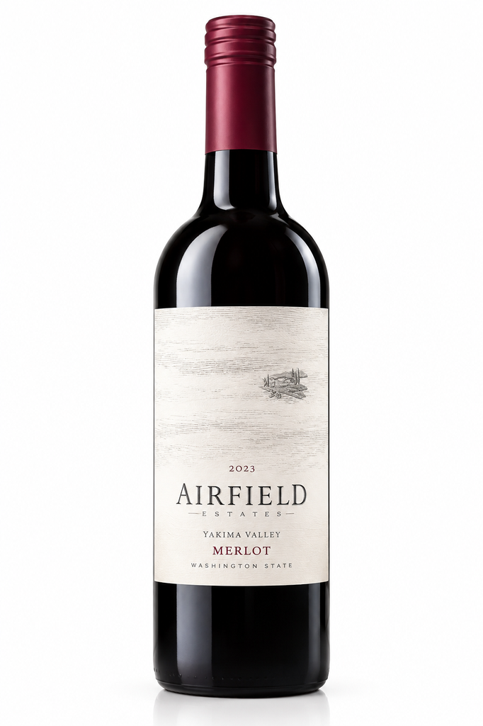 Airfield Estates, Merlot, 2023, Yakima Valley, Verenigde Staten, 0.75 Rouge