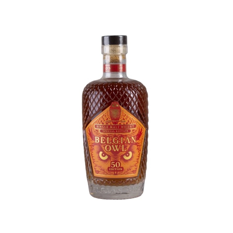 [SBEBELGV.2605] Distillerie Belgian Owl, 50 (Fifty) - Special Ed., N.V., Belgian Single Malt, Belgique, 0.70 Whisky/Whiskey