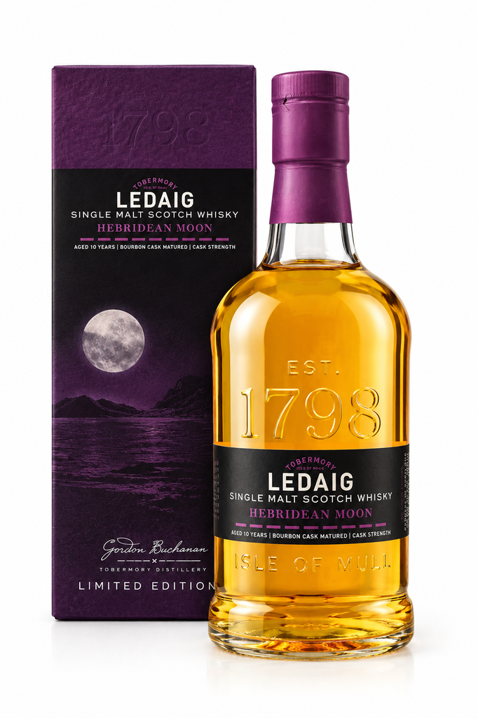 Ledaig, Hebridean Moon, 10 ans, Single Malt Scotch Whisky, Ecosse, 0.70 Whisky/Whiskey